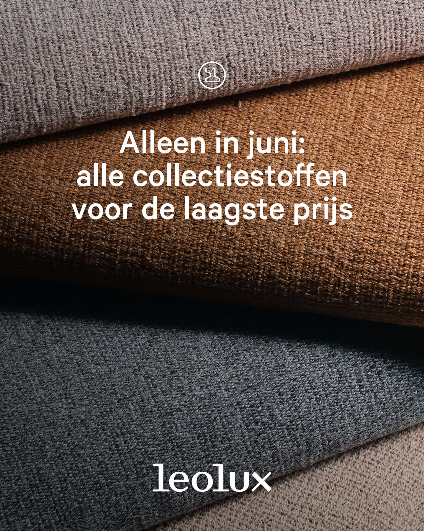 Leolux-actie: elke stof nu aan de voordeligste prijs!